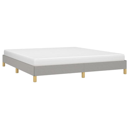 Bed Frame without Mattress Light Grey 180x200 cm Super King Fabric