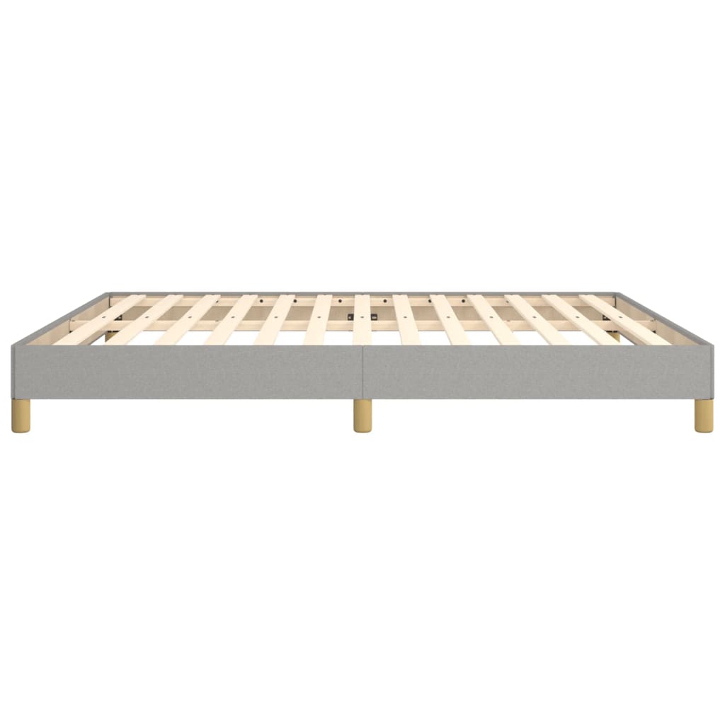 Bed Frame without Mattress Light Grey 180x200 cm Super King Fabric