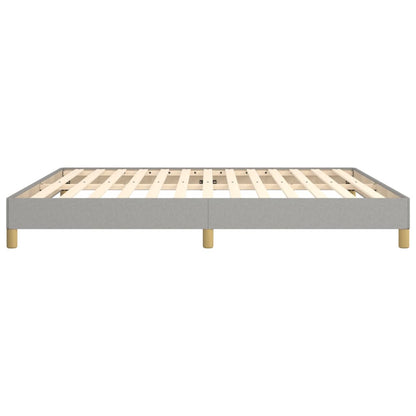 Bed Frame without Mattress Light Grey 180x200 cm Super King Fabric