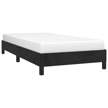 Bed Frame without Mattress Black 90x190 cm Single Single Velvet