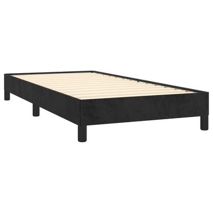 Bed Frame without Mattress Black 90x190 cm Single Single Velvet