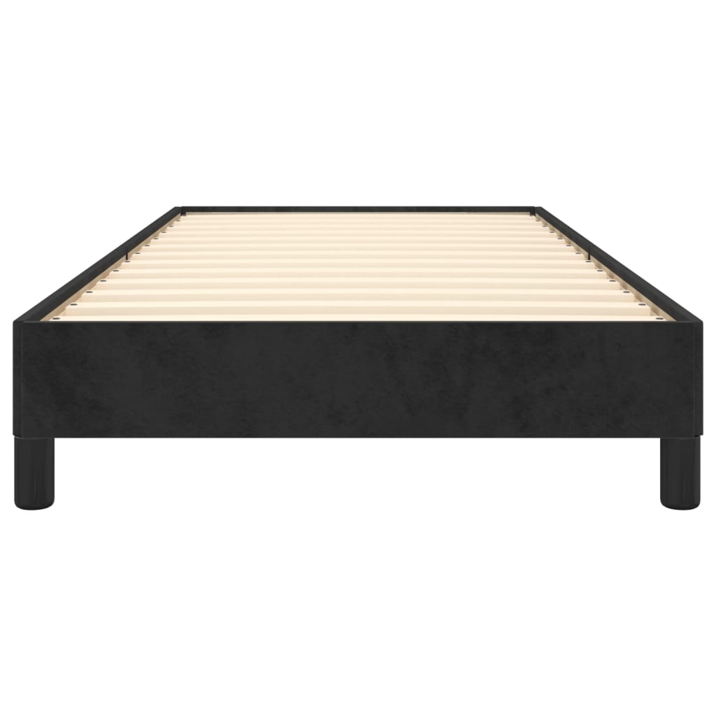 Bed Frame without Mattress Black 90x190 cm Single Single Velvet