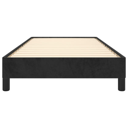 Bed Frame without Mattress Black 90x190 cm Single Single Velvet