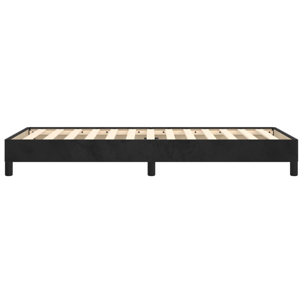 Bed Frame without Mattress Black 90x190 cm Single Single Velvet