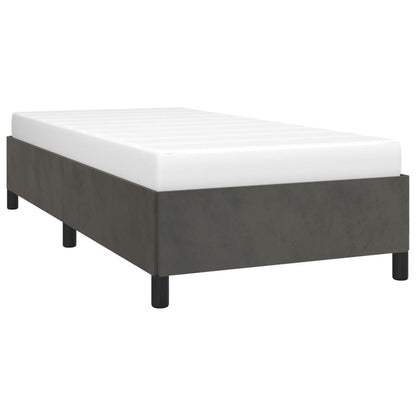 Bed Frame without Mattress Dark Grey 90x190 cm Single Single Velvet