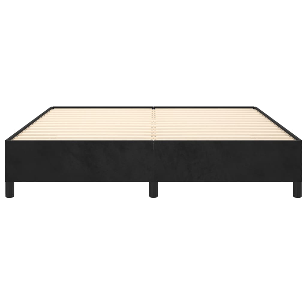 Bed Frame without Mattress Black 180x200 cm Super King Super King Velvet