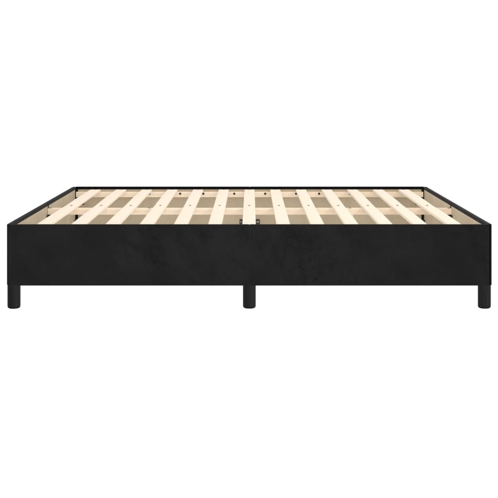 Bed Frame without Mattress Black 180x200 cm Super King Super King Velvet