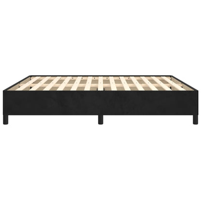 Bed Frame without Mattress Black 180x200 cm Super King Super King Velvet