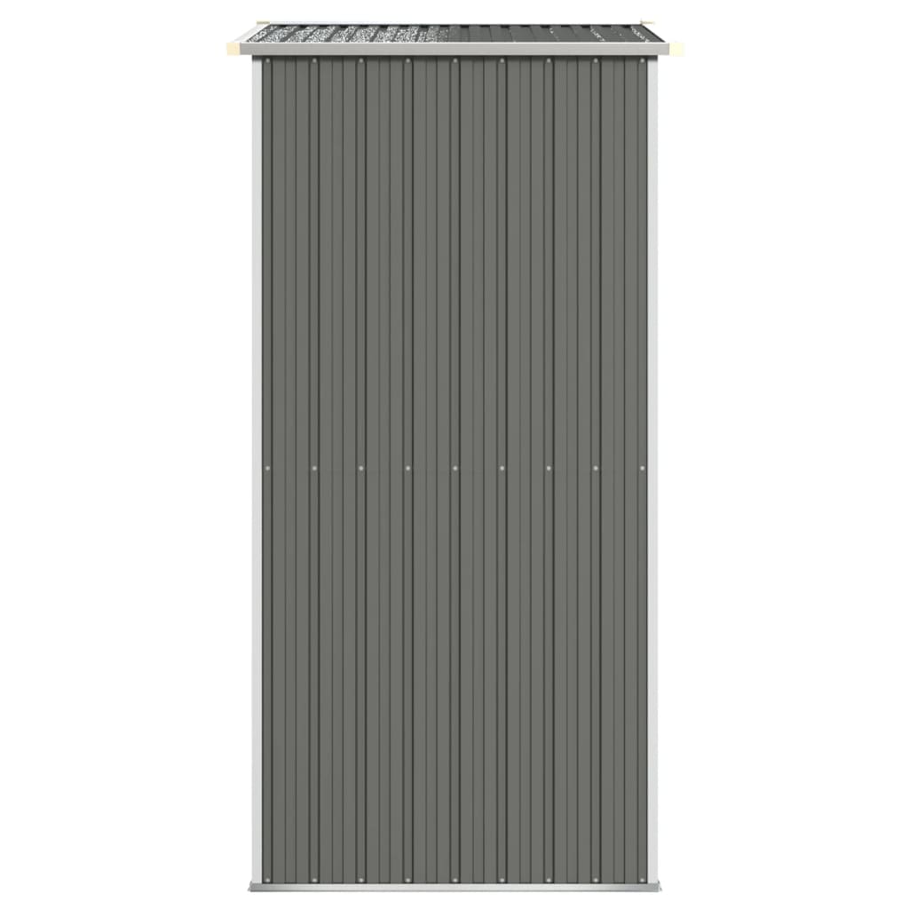 Garden Shed Light Grey 192x108x223 cm Galvanised Steel