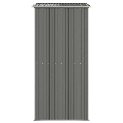 Garden Shed Light Grey 192x108x223 cm Galvanised Steel