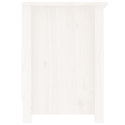 TV Cabinet White 103x36,5x52 cm Solid Wood Pine