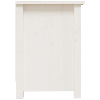 TV Cabinet White 70x36.5x52 cm Solid Wood Pine