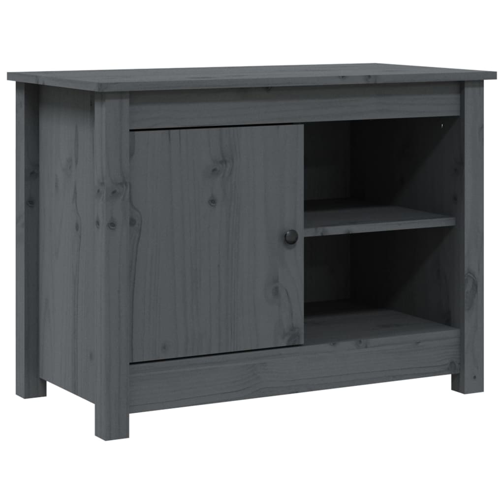 TV Cabinet Grey 70x36.5x52 cm Solid Wood Pine