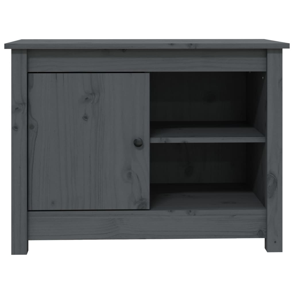 TV Cabinet Grey 70x36.5x52 cm Solid Wood Pine