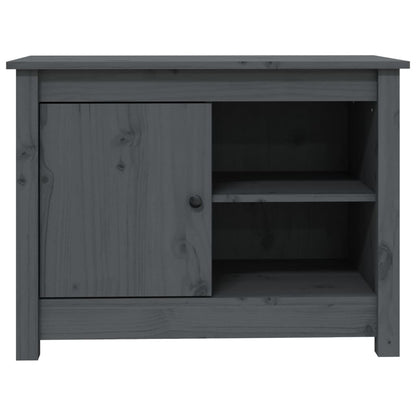 TV Cabinet Grey 70x36.5x52 cm Solid Wood Pine