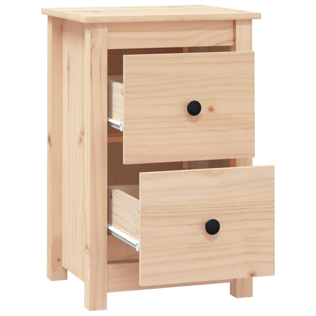 Bedside Cabinets 2 pcs 40x35x61.5 cm Solid Wood Pine