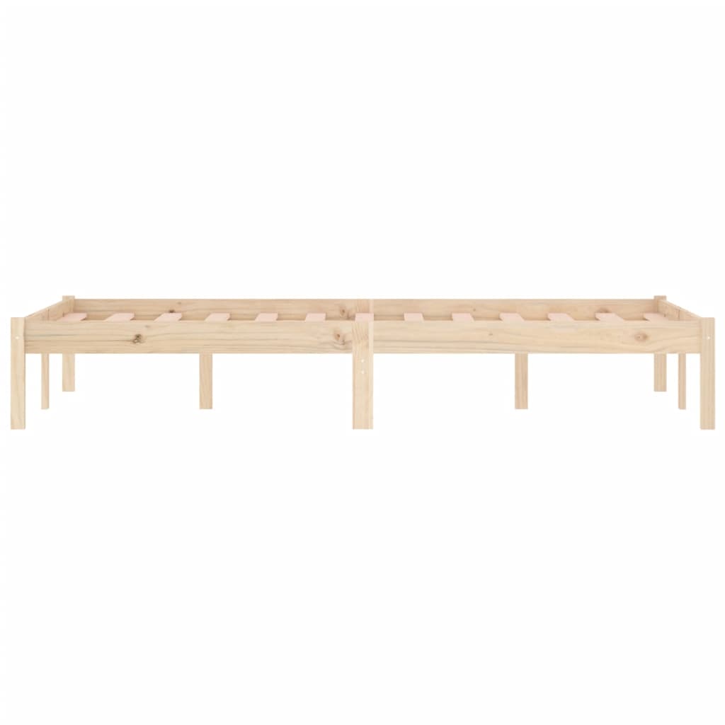 Bed Frame without Mattress 137x190 cm Solid Wood Pine Full