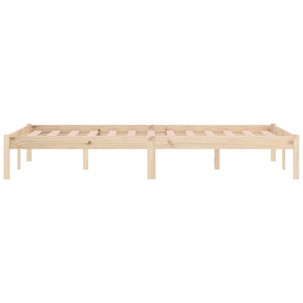 Bed Frame without Mattress 152x203 cm Solid Wood Pine Queen