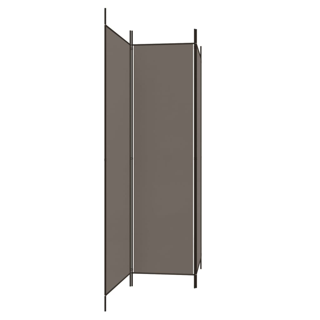 3-Panel Room Divider Anthracite 150x220 cm Fabric