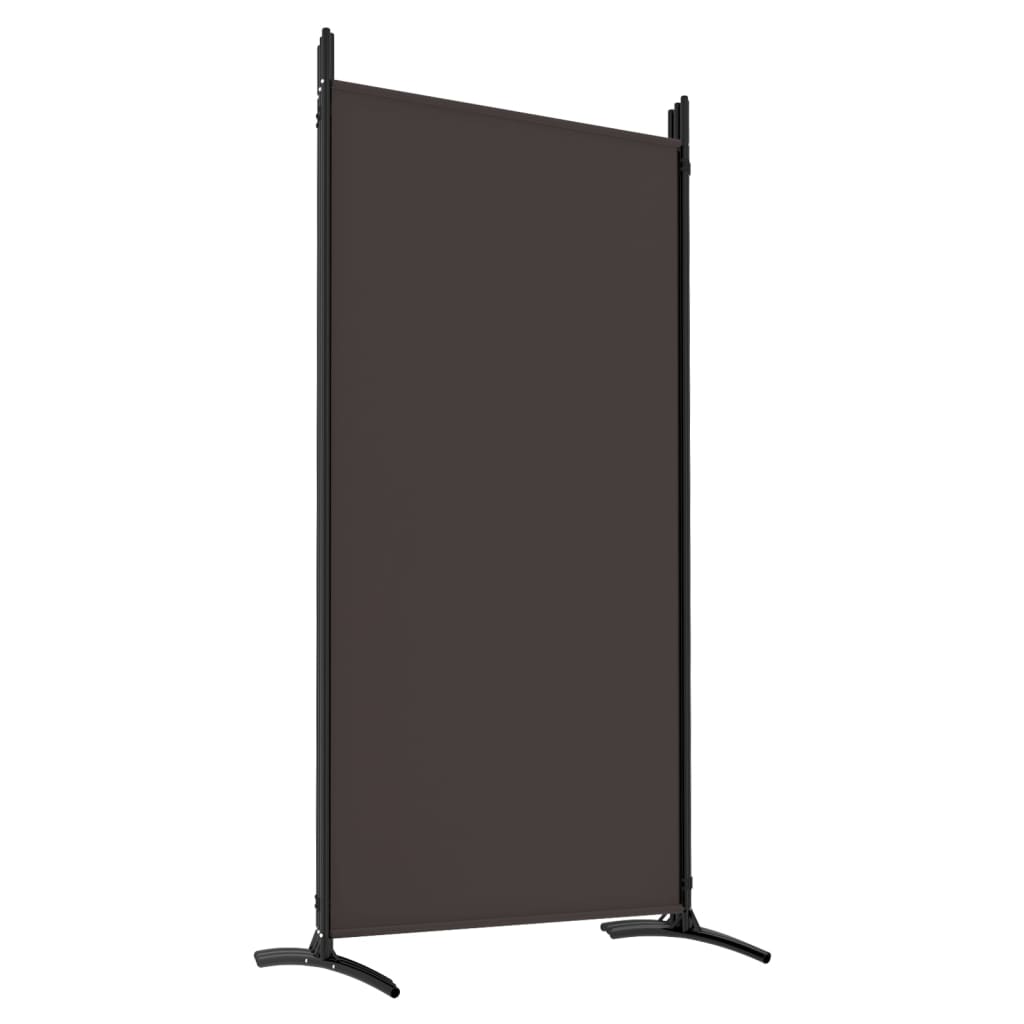 6-Panel Room Divider Brown 520x180 cm Fabric