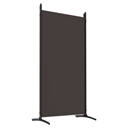 6-Panel Room Divider Brown 520x180 cm Fabric