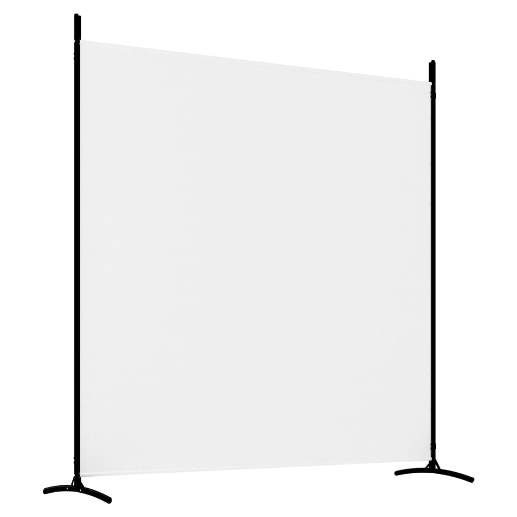 3-Panel Room Divider White 525x180 cm Fabric