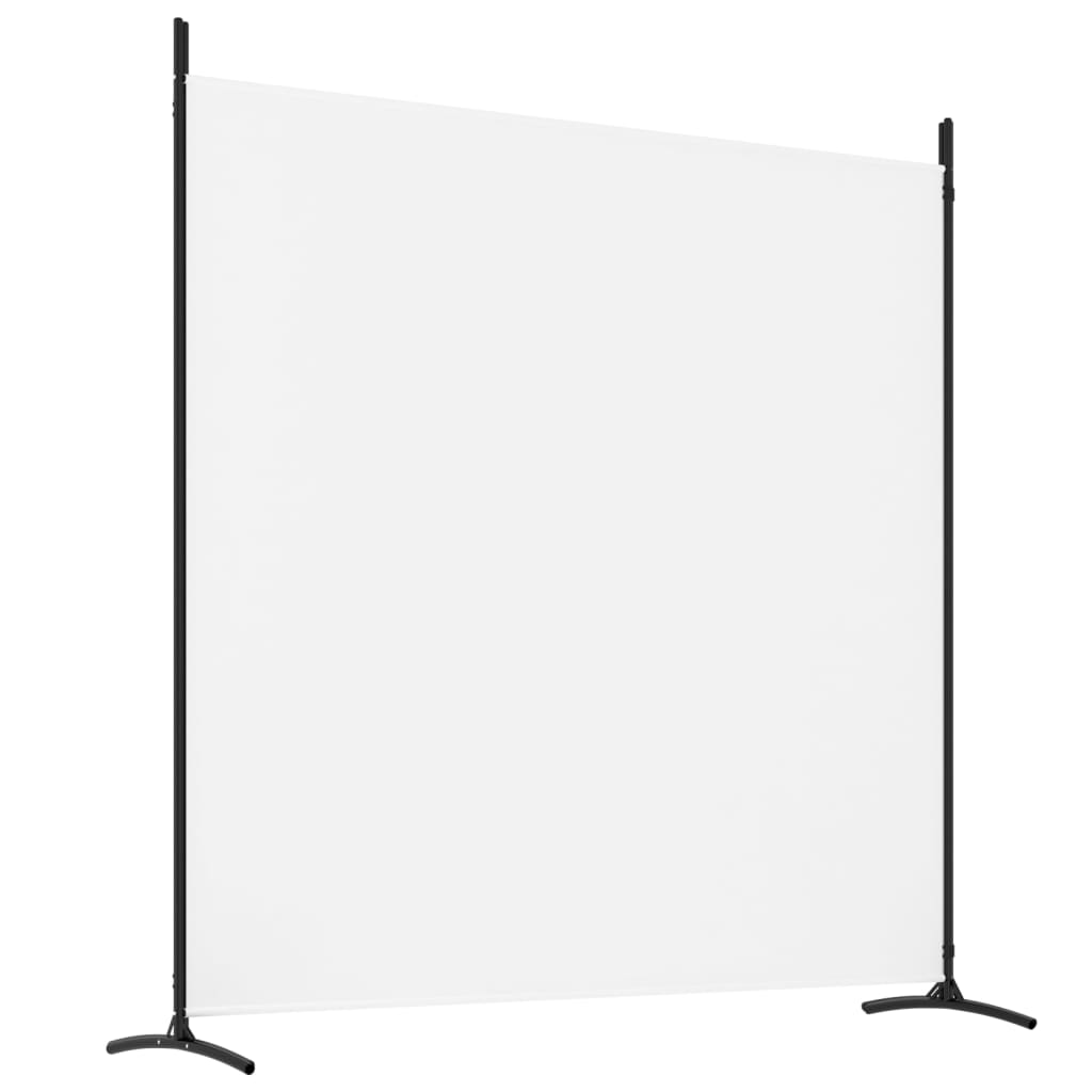 4-Panel Room Divider White 698x180 cm Fabric