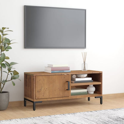 TV Cabinet Brown 90x30x40 cm Solid Pinewood