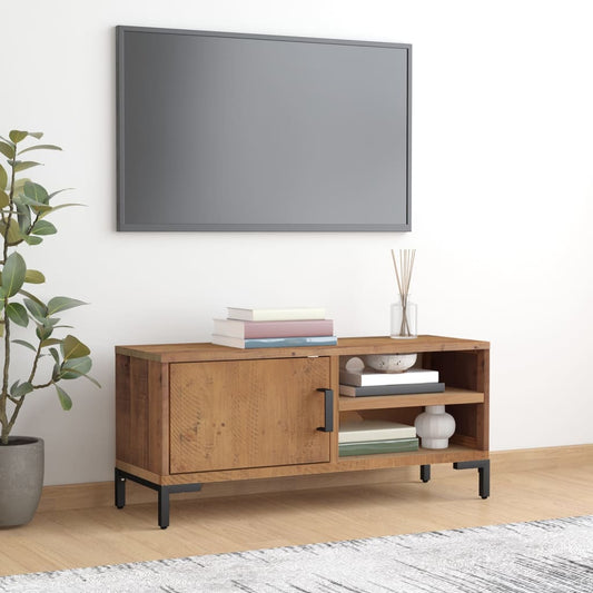 TV Cabinet Brown 90x30x40 cm Solid Pinewood