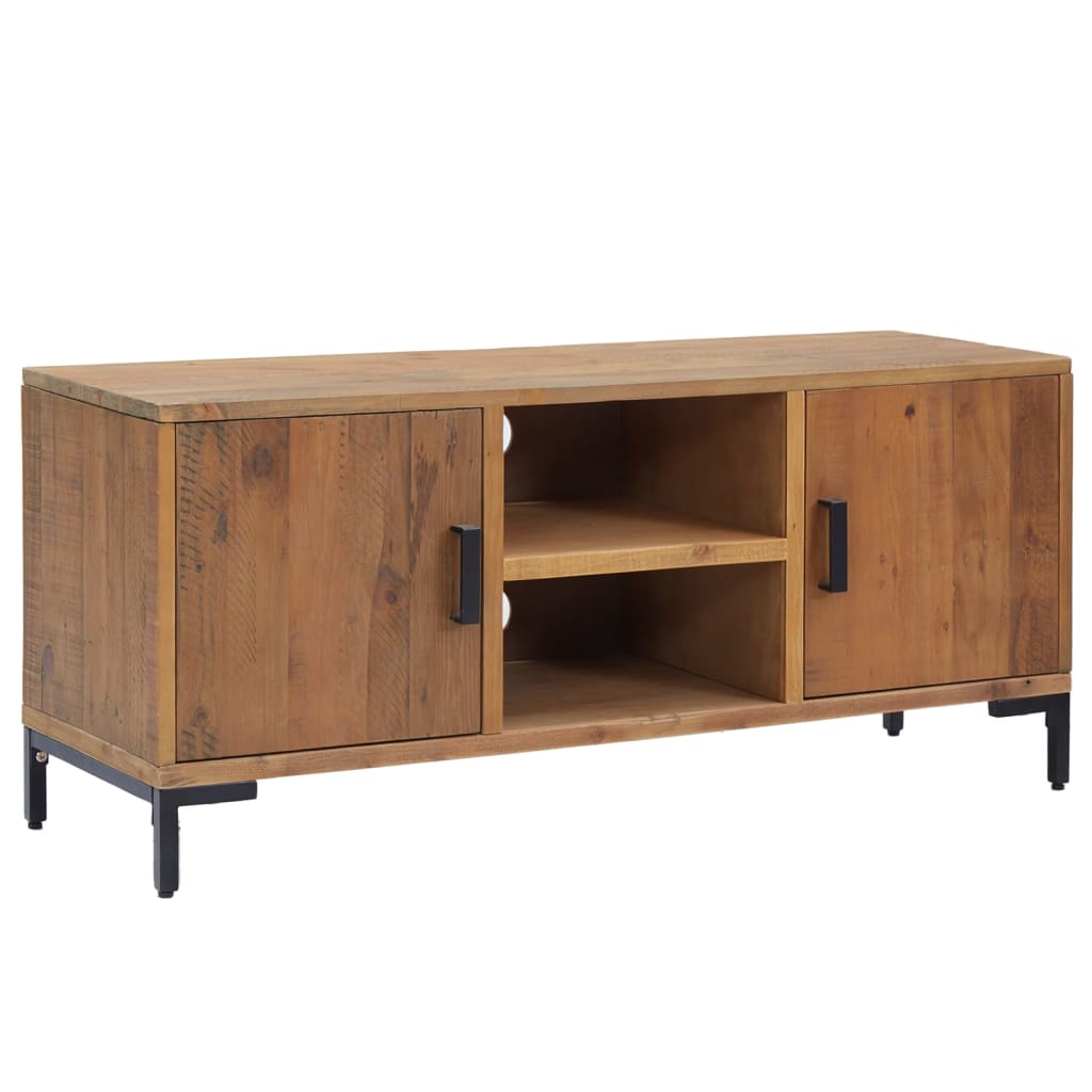 TV Cabinet Brown 110x35x48 cm Solid Pinewood