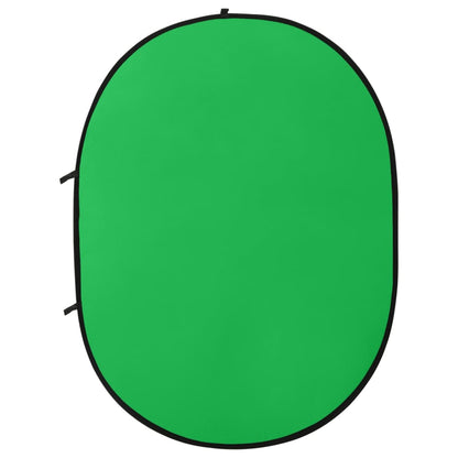 2 in 1 Oval Studio Background Screen Green and Blue 200x150 cm