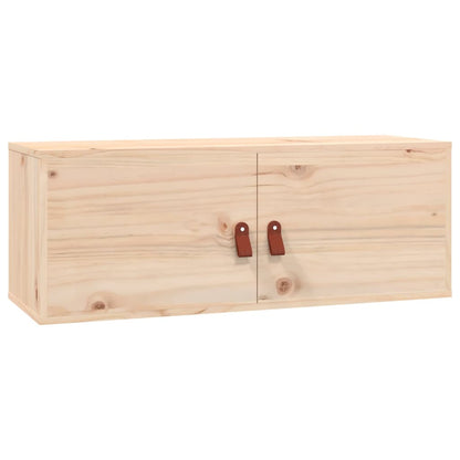 Wall Cabinets 2 pcs 80x30x30 cm Solid Wood Pine