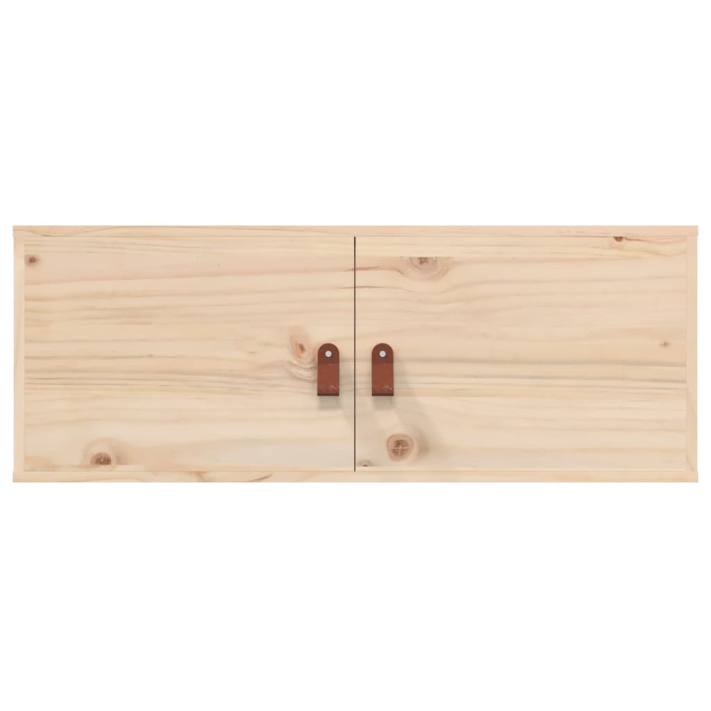 Wall Cabinets 2 pcs 80x30x30 cm Solid Wood Pine