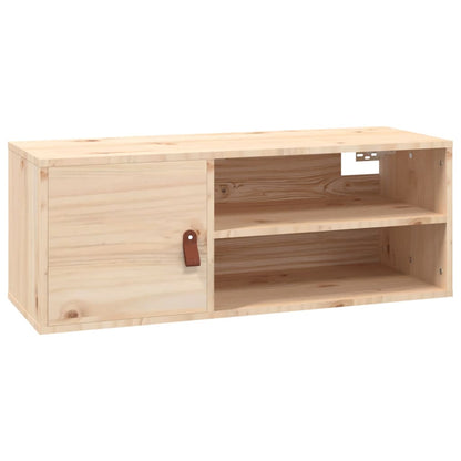 Wall Cabinet 80x30x30 cm Solid Wood Pine