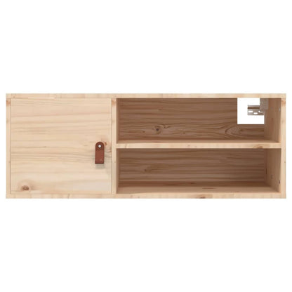 Wall Cabinet 80x30x30 cm Solid Wood Pine