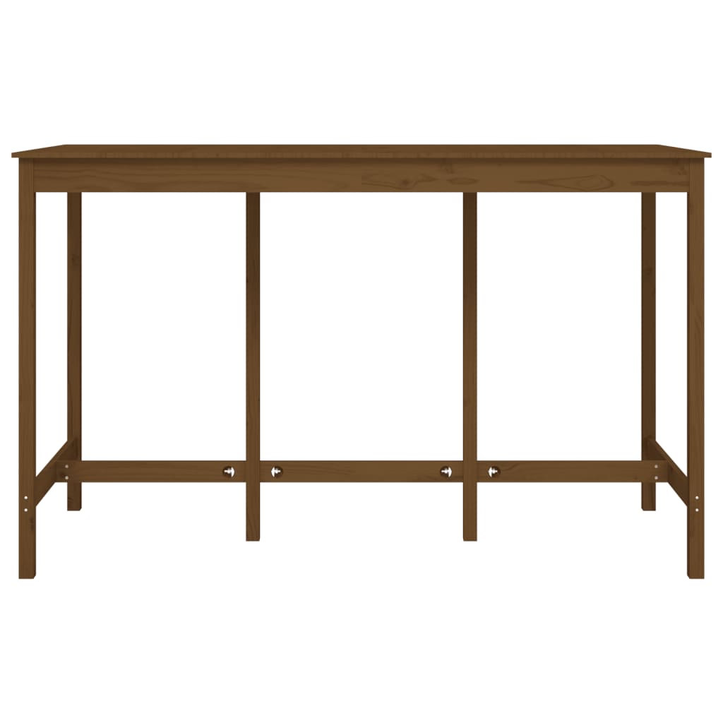 Bar Table Honey Brown 180x80x110 cm Solid Wood Pine