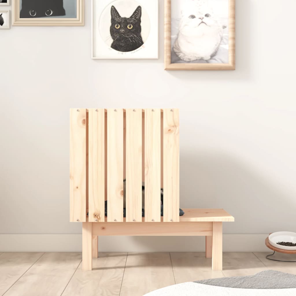 Cat House 60x36x60 cm Solid Wood Pine