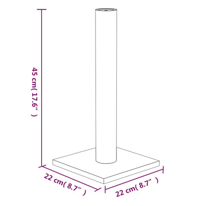 Cat Scratching Post Cream 22x22x45 cm