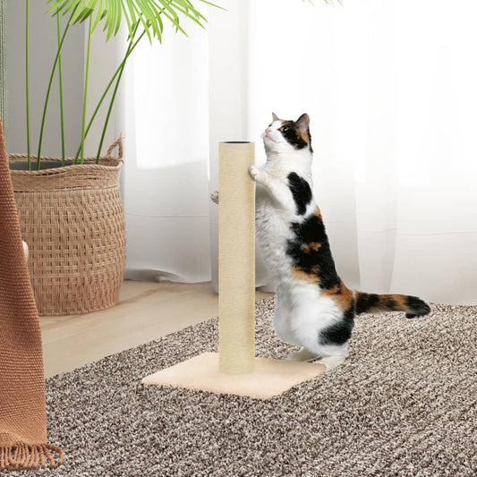 Cat Scratching Post Cream 22x22x45 cm