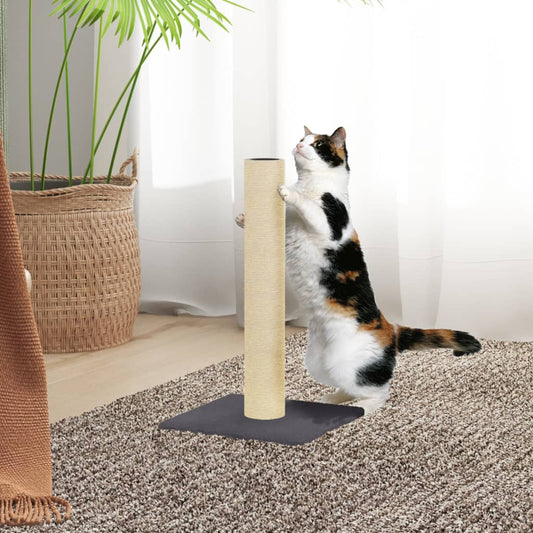 Cat Scratching Post Dark Grey 22x22x45 cm