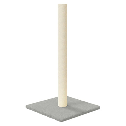 Cat Scratching Post Light Grey 35x35x70 cm