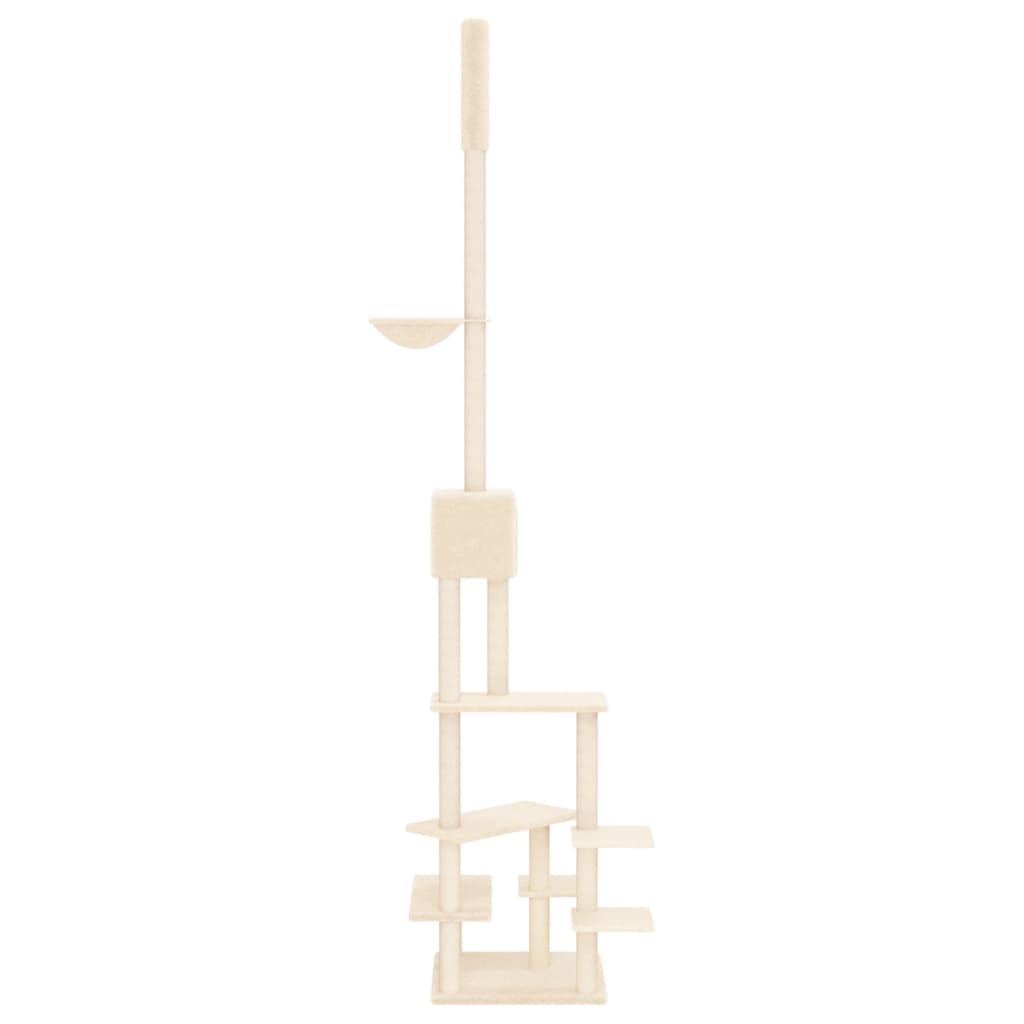 Floor to Ceiling Cat Tree Cream 268.5-294.5 cm