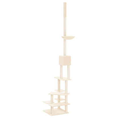 Floor to Ceiling Cat Tree Cream 268.5-294.5 cm