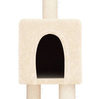 Floor to Ceiling Cat Tree Cream 268.5-294.5 cm