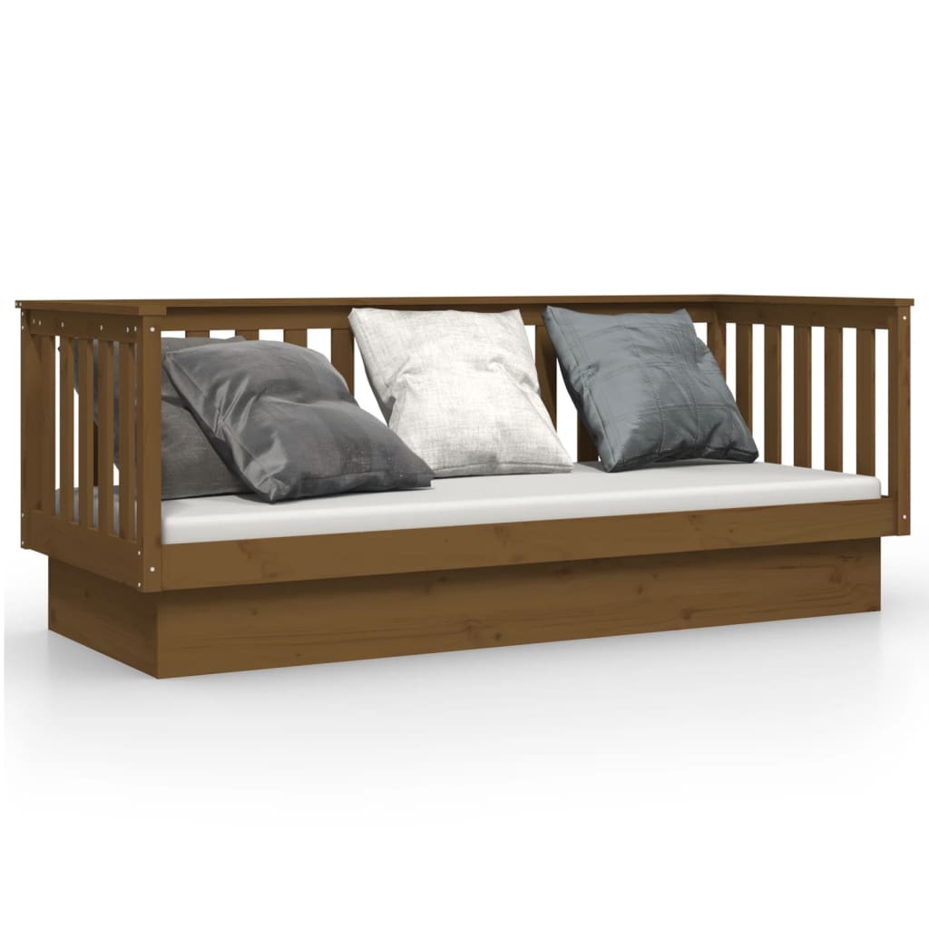 Day Bed Honey Brown 75x190 cm Solid Wood Pine