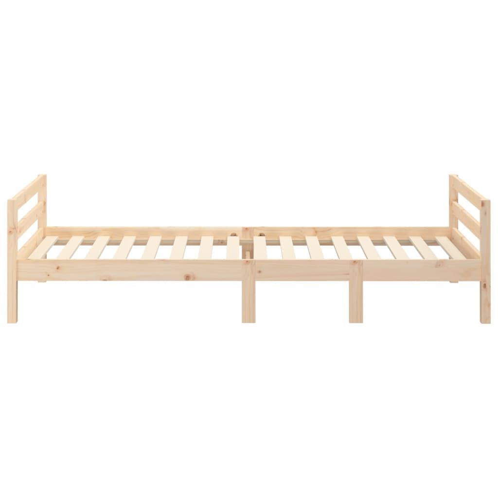 Bed Frame 90x190 cm Single Solid Wood Pine