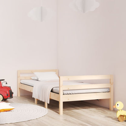 Bed Frame 90x190 cm Single Solid Wood Pine