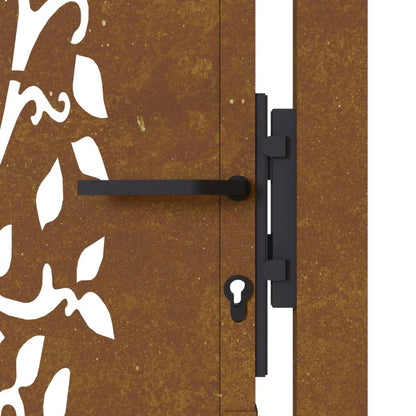 Garden Gate 105x205 cm Corten Steel Tree Design