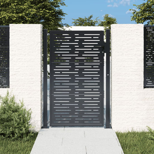 Garden Gate Anthracite 105x130 cm Steel Square Design