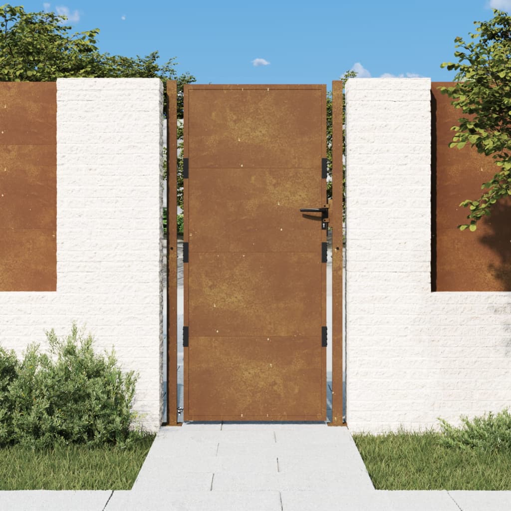 Garden Gate 105x205 cm Corten Steel